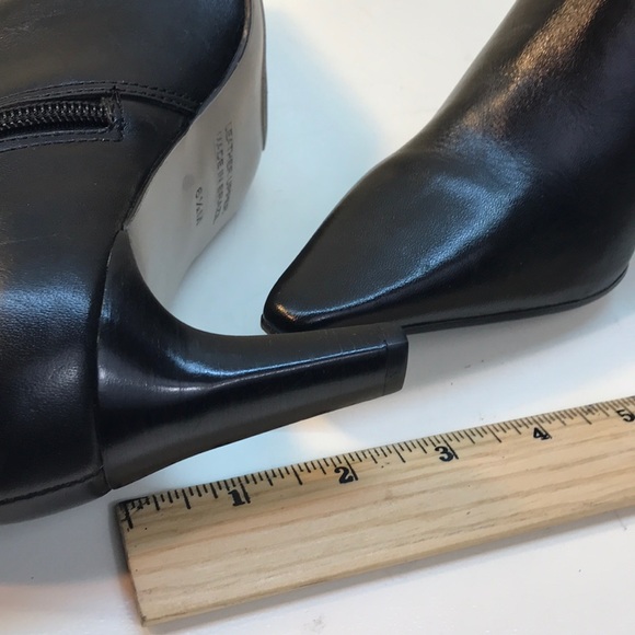 Willi Smith Black Leather Bootie Sz 6.5 Never Worn - Picture 9 of 16